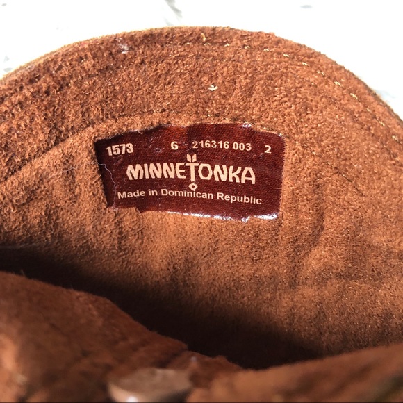 Minnetonka Embroidered Boots with Side Zipper - Picture 3 of 5